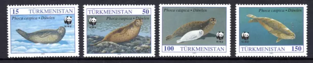 Turkmenistan 1993 The Caspian Seal Protection - Wwf - Mnh - Uk Post Free [929]