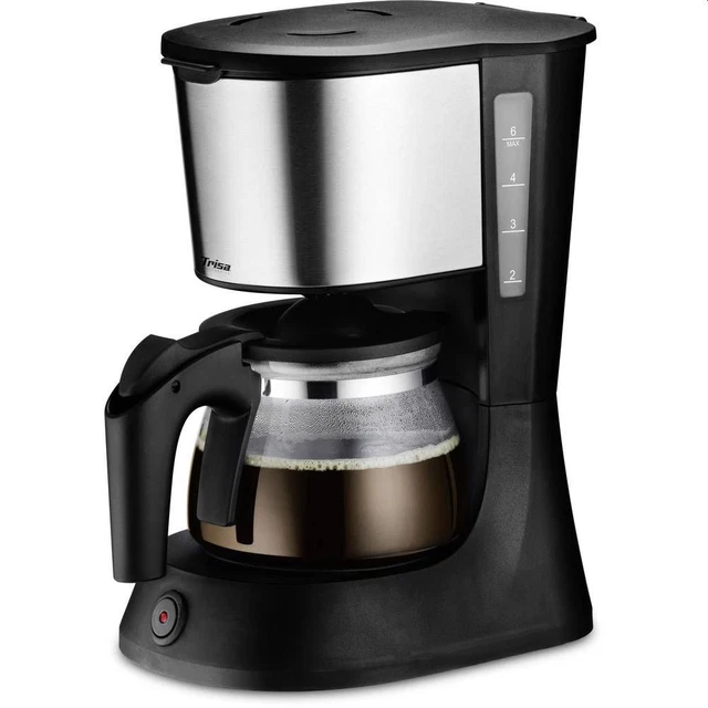 Trisa Perfect Coffee 6 Kaffeemaschine Schwarz 6 Tassen Filterkaffeemaschine