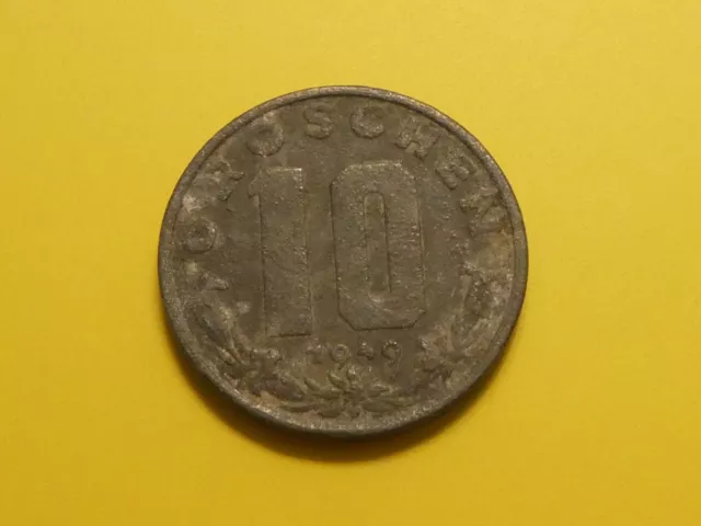 Austria 10 Groschen, 1949