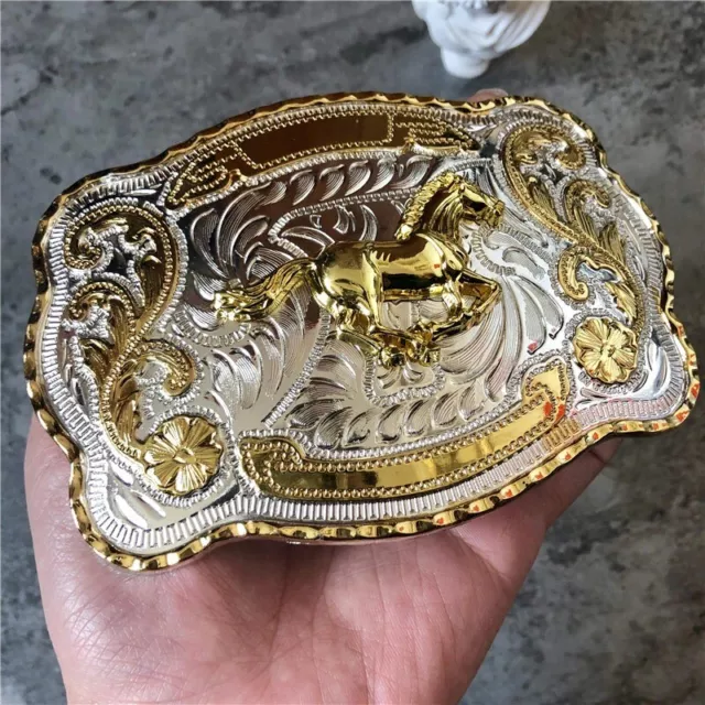 Belt Buckle Rock Bull Ride Rodeo Long Huge Big Cowboy Texas Western Shine 40mm