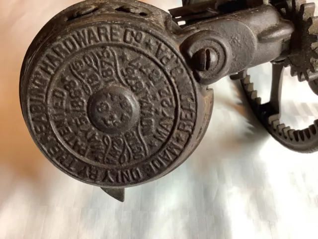 Antique 1878 Cast Iron Reading Hardware Co. Apple Peeler