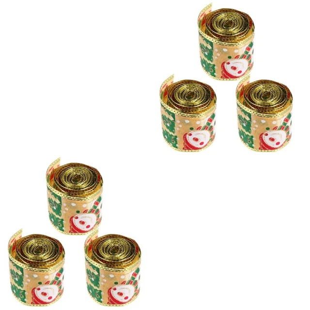 2x Weihnachten Geschenk Verpackung Band Urlaub Bänder für Handwerk Band Hochzeit