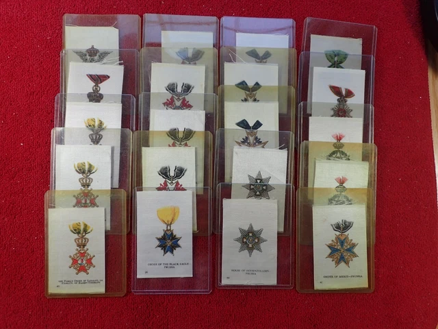 Antique Twenty (20) Tobacco Silks Medals Germany, Prussia, Bavaria, Hanover