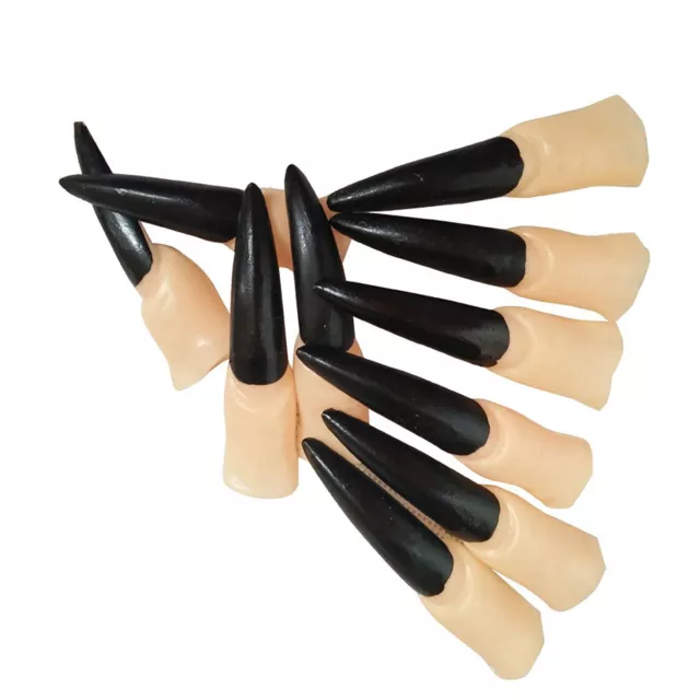 Womens Vampire False Nail Arrow Witch False Nail Halloween Fingertip Talon Tips