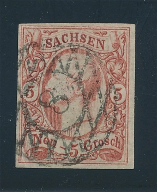 Sachsen Mi.Nr.12 a  gestempelt Luxus Fotobefund BPP