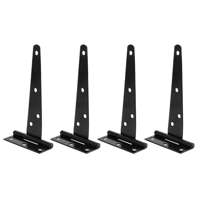 4 PCS Metal Door Hinges T-strap Shed Hinge Heavy Duty Hinge Vintage Decor Belt