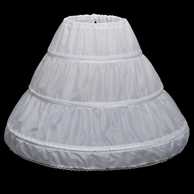 Sottoveste bambina 3 pneumatici full slip flower principessa Krinoline gonna pd