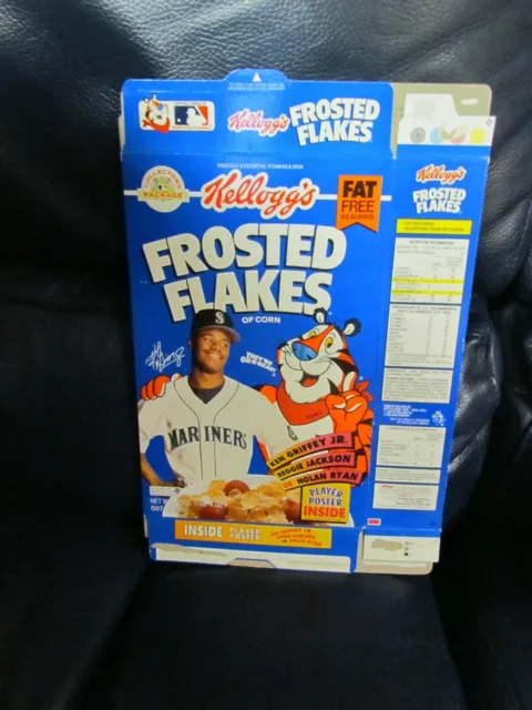 KEN GRIFFEY JR. Kellogg's Frosted Flakes Cereal Box £11.77 - PicClick UK