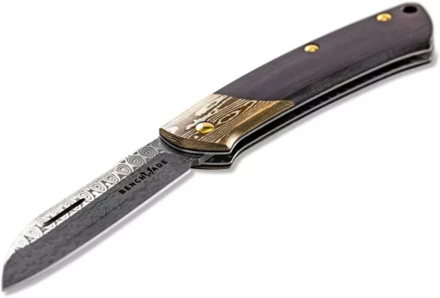 Benchmade 319-201 Proper Gold Class Damasteel Mokume Bolster Knife
