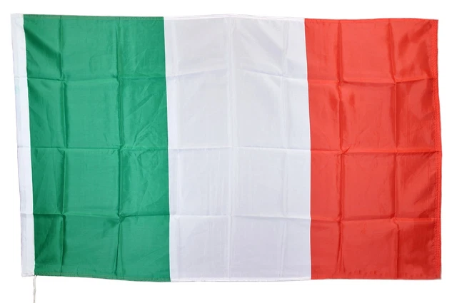 Bandiera Italia 90x150 Cm In Poliestere Resistente - Tricolore Per Esterni, Con Rinforzi Ai Bordi - Foto 3