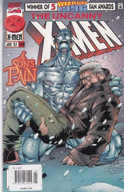 Marvel Comics Uncanny X-Men Vol. 1 #340 Janaury 1997 Fast P&P Same Day Dispatch