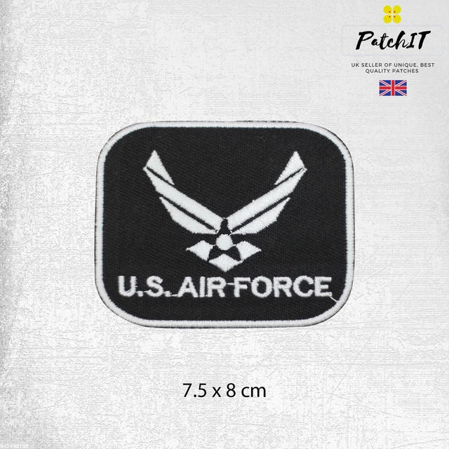 Patch Ricamata Bandiera USA – Iron On / Sew On – Nuovo – Made In UK