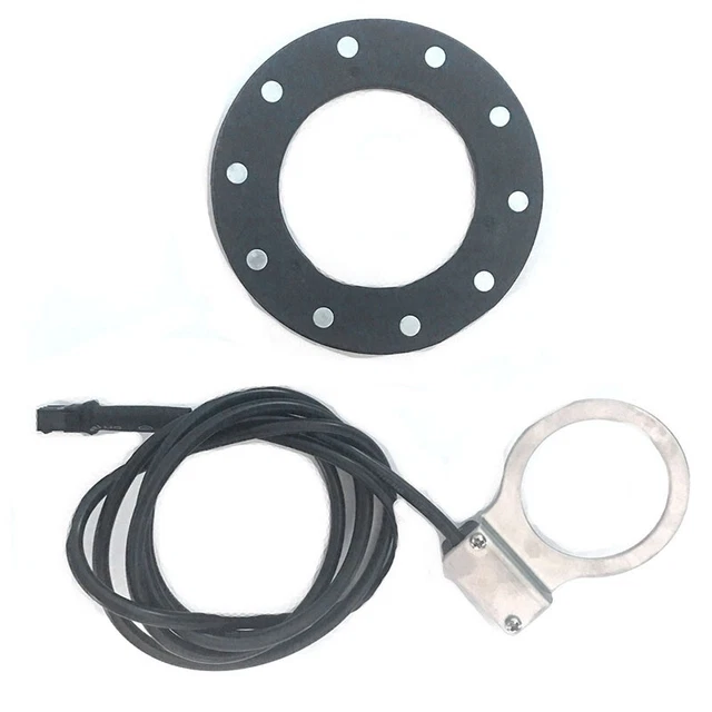 Speed Sensor Electric Bicycle Pedal PAS 10 Magnets E-Bike System Assist Black