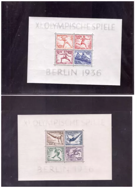 Deutsches Reich 1936: Block 5 + 6 "Olymp. Spiele"  **/postfrisch  - TOP -