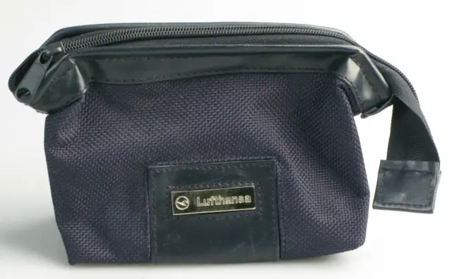 Kleine Tasche Typ: Lufthansa ( ca. 11 x 15 x 5 cm ) Sehr Dunkelblau, gebraucht