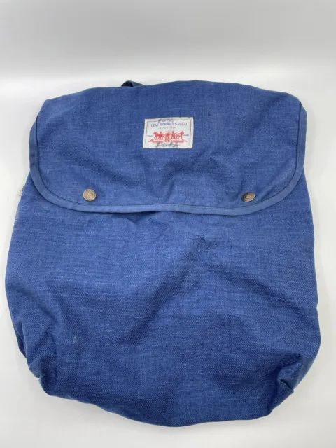 Vintage Levi’s White Tag Denim Backpack Bag Rare