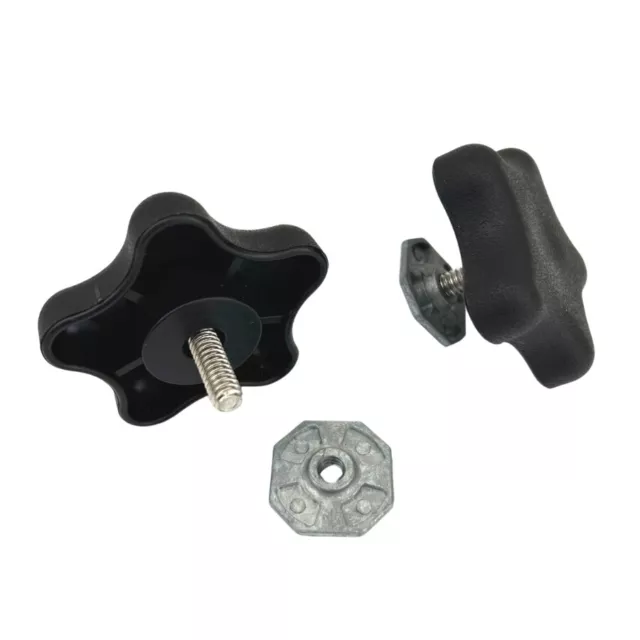 Brace Locking Knobs & Backing Nut for Carefree Roll Out Awning Caravan Knob Pair