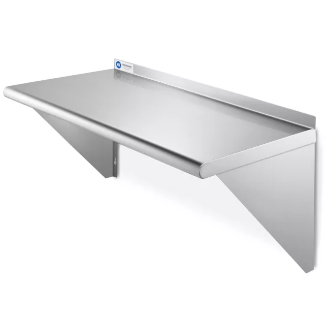 NSF Stainless Steel 12x24 Wall Shelf 16GA Commercial Kitchen Restaurant Shelving