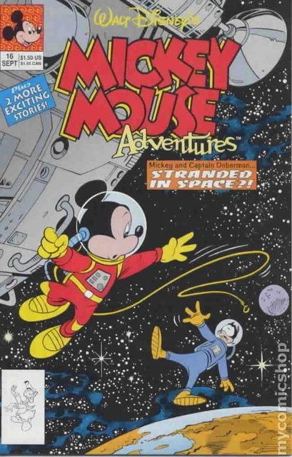 Mickey Mouse Adventures #16 FN+ 6.5 1991 Stock Image