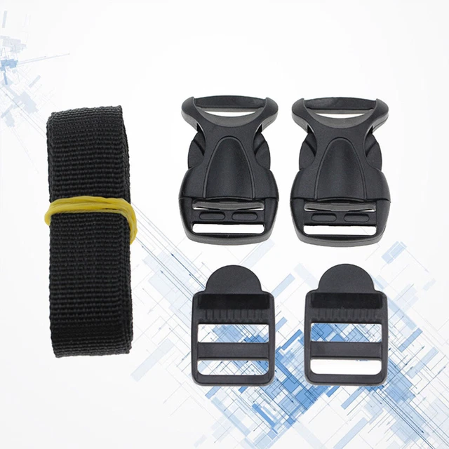 Juego de hebillas kit de hebillas hebillas de liberación ajustables de doble lado