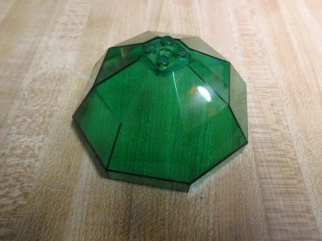 LEGO 2598 TRANS GREEN dome/Windscreen  Octagonal 10X10X4 - Set 6180