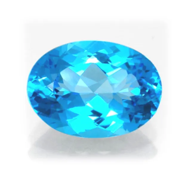 Natural Swiss Blue Topaz 4mm x 3mm Oval Cut Gem Gemstone