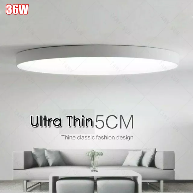 LED Ceiling Light Round Panel Down Lights Bathroom Kitchen Living Room Wall Lamp