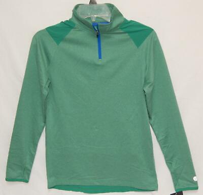 New C9 CHAMPION Kids Boys Green 1/2 Zip Polyester Tech Sweatshirt Size L (12-14)