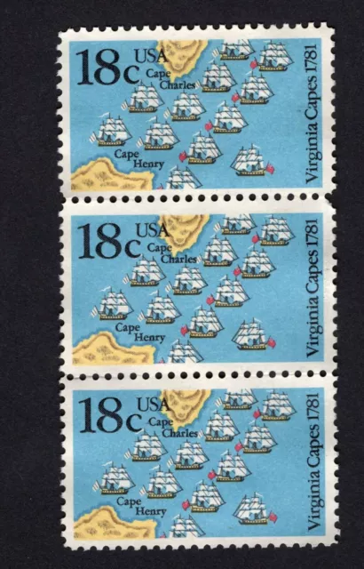 Sprinkle's Stamps US Scott  #1938 Battle of Virginia Capes  M NG X 3.