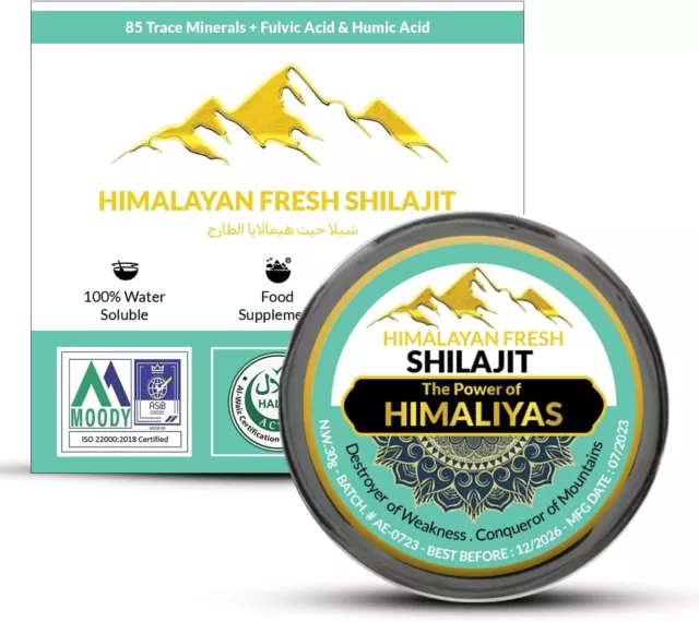 Shilajit Harz, authentischer Himalaya Shilajit 30g, Goldqualität, 100 % reines SHILAJIT