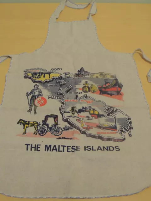 Vintage Cooking Apron Maltese Islands Malta