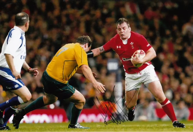 Matthew Rees Hand Signed Wales Photo 12x8 1.