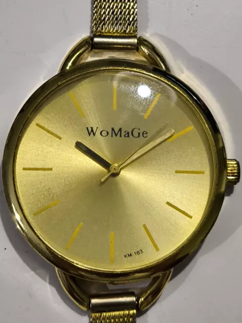 WoMaGe Ladies Quartz Watch Working