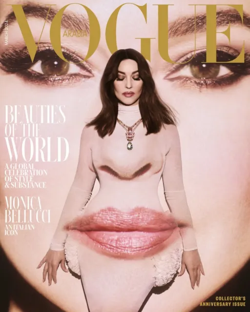 Vogue Arabia Magazine March 2024 Monica Bellucci 7th Anniversary Beauties World