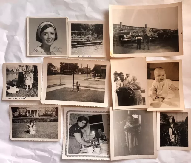 Lot Of Vintage Photograph Picture Snapshot Photo Scrapbooking Supplies Art