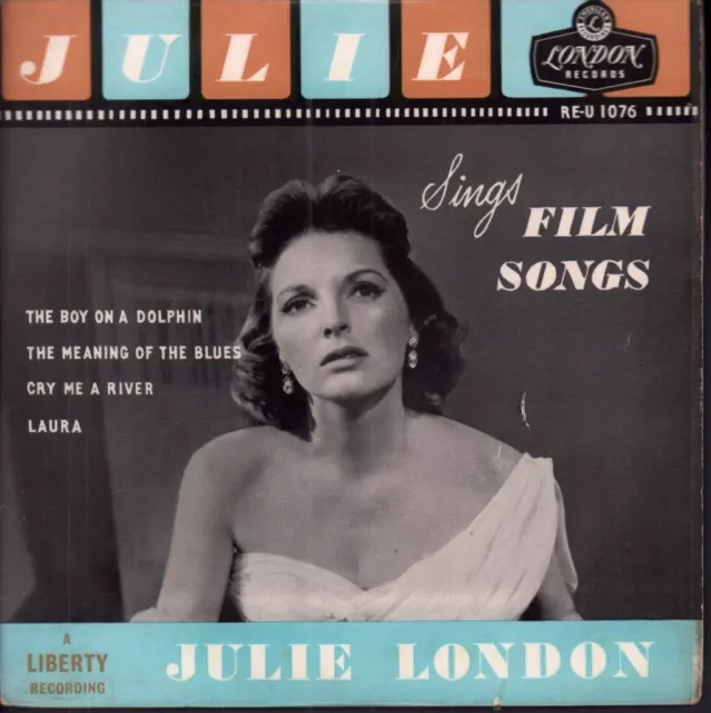 Julie London Julie Sings Film Songs 7" vinyl UK London ep 4 prong silver top