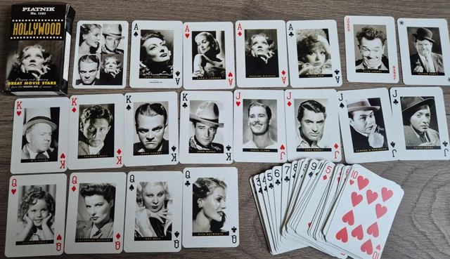 MOVIE STARS HOLLYWOOD Playing Cards complete set from 1997 £6.79