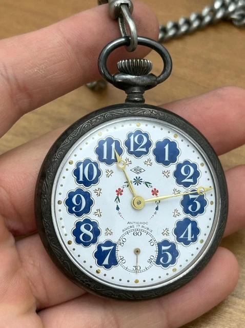 MONTRE GOUSSET HOMME OMEGA Mécanique Argent fonctionne Grand Prix 1900 MONTRE GOUSSET HOMME OMEGA Mécanique Argent fonctionne Grand Prix 1900