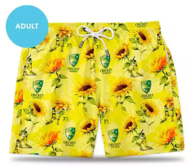 Cricket Australia Cricket Mens Hawaiian Shorts Sizes S-5XL BNWT