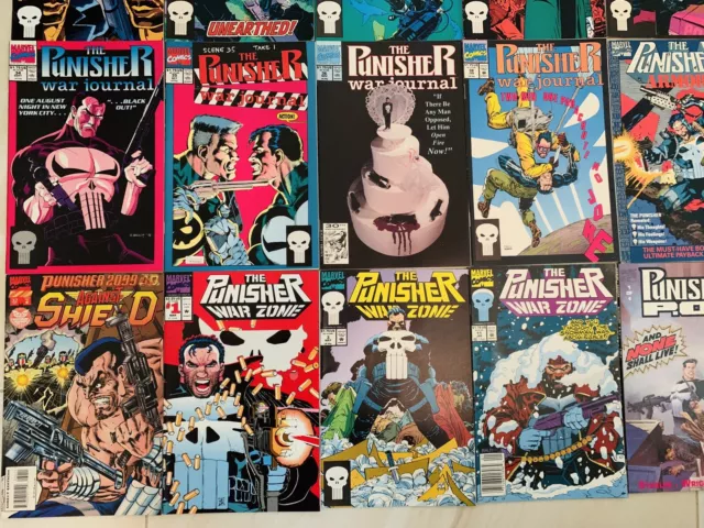 Marvel Comics THE PUNISHER Set Mixed Lot of 32 WAR ZONE WAR JOURNAL ARMORY POV 4