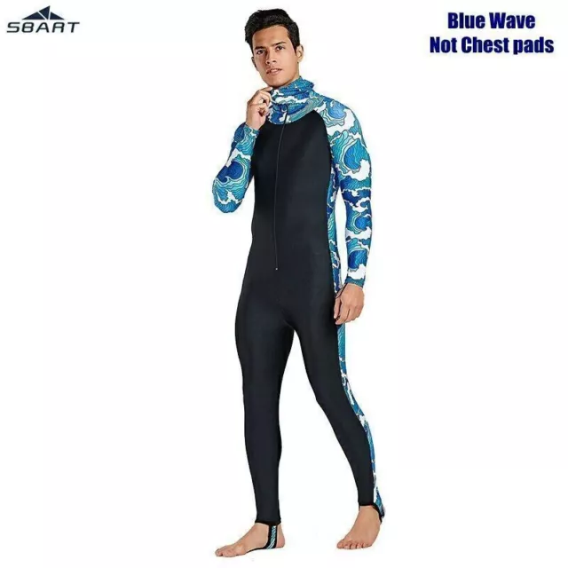 Mens Womens Wetsuit Full Bodysuit Lycra Diving Suit Beach Swim Surfing Snorkel