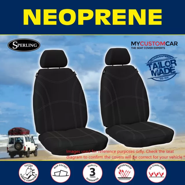 Holden Rodeo RA Dual Single Space 2003-2008 Custom Neoprene FRONT Car Seat Cover