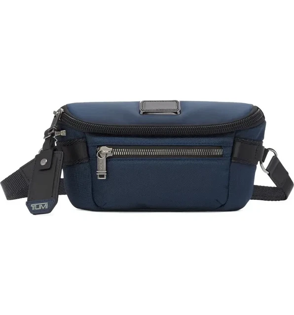 Nwot Tumi Alpha Bravo Classified Belt Bag Travel Messenger Bag Navy $295