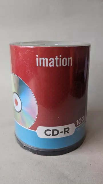 Imation 100 CD-R Blank 80 Min 700MB 52x 100 Disc spindle New old stock Sealed*