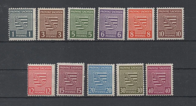 SBZ-Provinz Sachsen 73Y - 84Y  (Freimarken) postfrisch