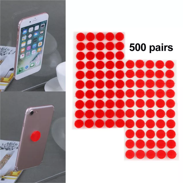 500 Pair 10mm Adhesive Stickers Portable Round Dots Sticker Tape DIY Accessories 2