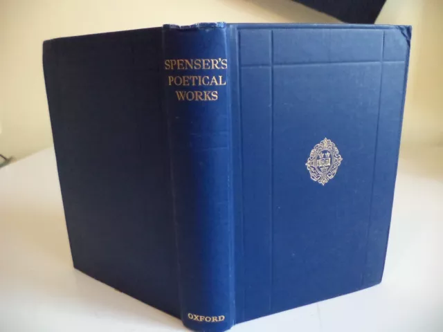 THE POETICAL WORKS OF EDMUND SPENSER old vintage poetry book THE FAERIE QUEENE