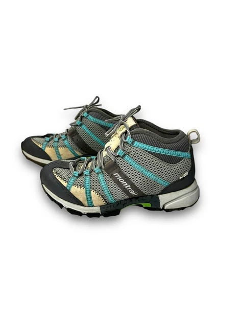 MONTRAIL INTEGRAFIT HIKING Trail Boots Women Sz 8.5W Gore Tex Vibram Tan Green 27.85 PicClick