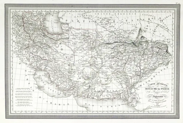 Persia Persien Iran Afghanistan Karte map carte L.Vivien 1825