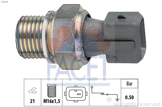 Interruttore pressione olio Made in Italy - OE Equivalent FACET 7.0116 per FIAT SCUDO MICRA